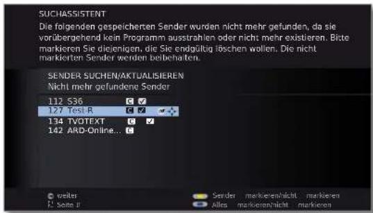 LOEWE Individual 55 Compose LED 400 - Sender suchen/aktualisieren – Behandlung von neuen und nicht mehr gefundenen Sendern - 4