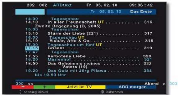 LOEWE Individual 55 Compose LED 400 - Timer-Aufnahme über Teletext programmieren - 5