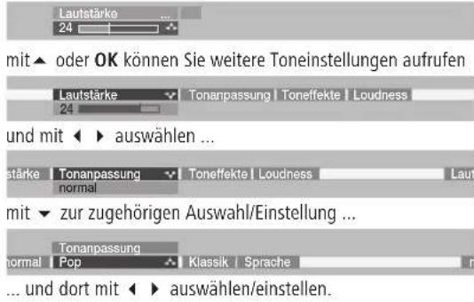 LOEWE Individual Edition - Lautstärke und andere häufig g benutzte Toneinstellungen - 3