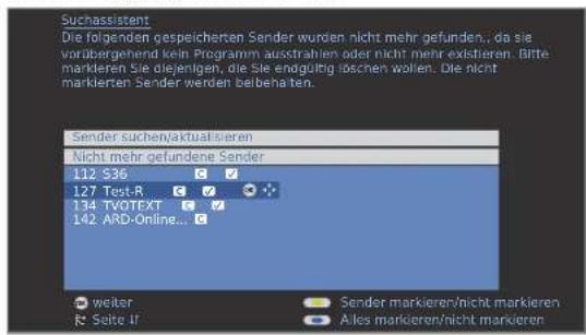 LOEWE Individual 46 selection Full HD 100 - Sender suchen/aktualisieren – Behandlung von neuen und nicht mehr gefundenen Sendern - 4