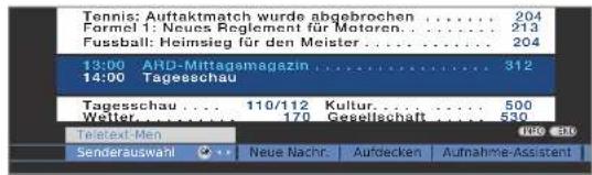 LOEWE Individual 46 selection Full HD 100 - Teletext-Menü starten - 2