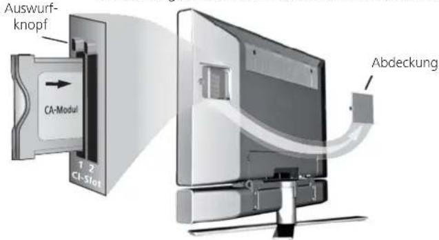 LOEWE Individual 46 selection Full HD 100 - CA-Modul in den CI-Slot einschieben - 1