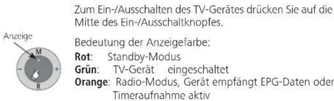LOEWE Individual 46 selection Full HD 100 - TV-Gerät am Bedienteil ein-/ausschalten - 1