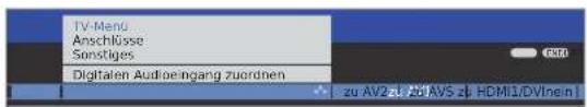 LOEWE Individual 46 selection Full HD 100 - TV-Menü aufrufen. - 1
