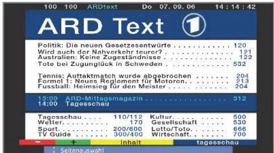 LOEWE Individual 46 selection Full HD 100 - Teletext starten und beenden - 2