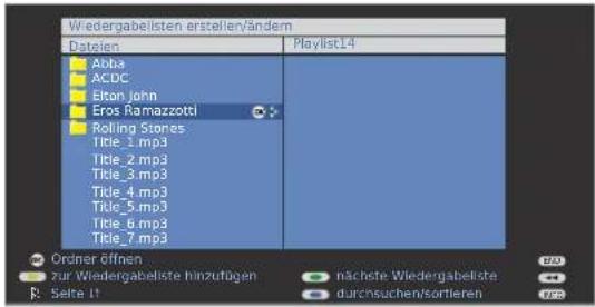 LOEWE Individual 46 selection Full HD 100 - Neue Wiedergabeliste erstellen / Titel hinzufügen - 2