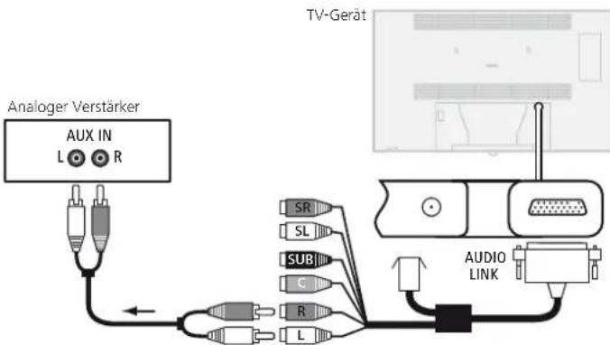 LOEWE Individual 46 Compose LED 400 - Analoge Audio-Verstärker anschließen - 1
