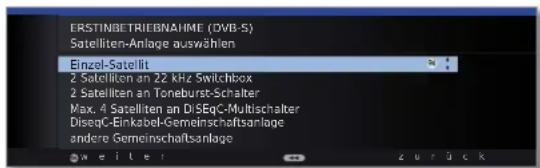 LOEWE Individual 46 Compose LED 400 - Einstellmöglichkeiten für den DVB-S-Empfang: - 1