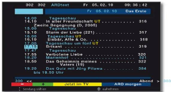LOEWE Individual 46 Compose LED 400 - Timer-Aufnahme über Teletext programmieren - 5
