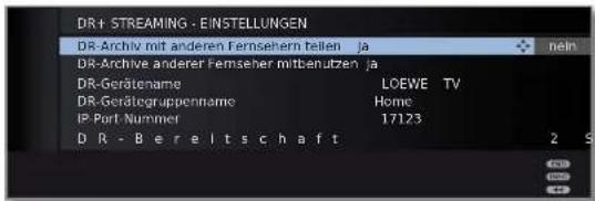 LOEWE Individual 46 Compose LED 400 - DR+ Streaming - Einstellungen - 1