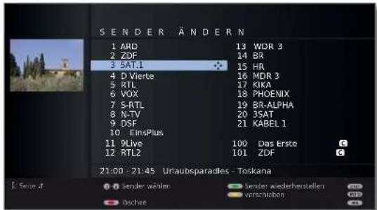 LOEWE Individual 46 Selection LED 200 - Sender ändern – löschen, verschieben, umbenennen, wiederherstellen - 1