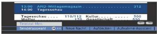 LOEWE Individual 46 Compose 100 - Teletext-Menü starten - 2