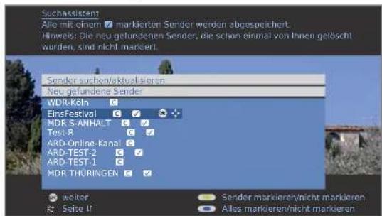 LOEWE Individual 46 Compose 100 - Sender suchen/aktualisieren – Behandlung von neuen und nicht mehr gefundenen Sendern - 2
