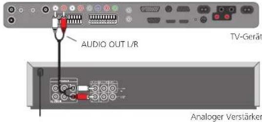 LOEWE Individual 40 Compose Full HD 100 - Analoge Audio-Verstärker anschließen - 1