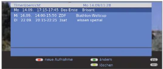 LOEWE Individual 40 Compose Full HD 100 - Timer über die Timerübersicht programmieren - 2