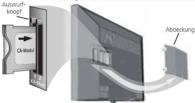 LOEWE Individual 40 Compose Full HD 100 - CA-Modul in den CI-Slot einschieben - 1