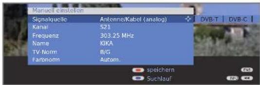 LOEWE Individual 40 Compose Full HD 100 - Sender suchen/aktualisieren – manuelle Suche - 3