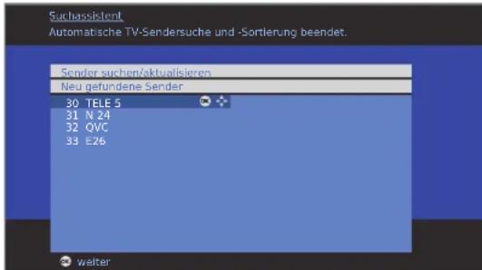 LOEWE Individual 40 Compose Full HD 100 - Sender suchen/aktualisieren – Suche beendet - 1