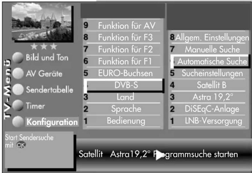 METZ Puros 32 ML - Automatische Suche durchführen - 1