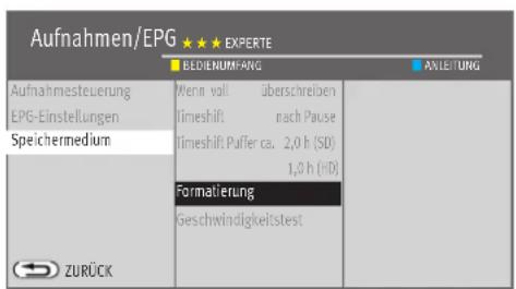 METZ Primus - Hinweis Nur bei TV-Geräten mit externer Festplatte notwendig. - 7