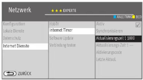 METZ Primus - Hinweis Das TV-Gerät nicht mit dem Netzschalter ausschalten. Die konfigurierten Timer werden nur im Ein-Zustand oder im Standby-Zustand zu den eingestellten „Aktualisierungszeiten“ an das TV-Gerät übermittelt. - 2