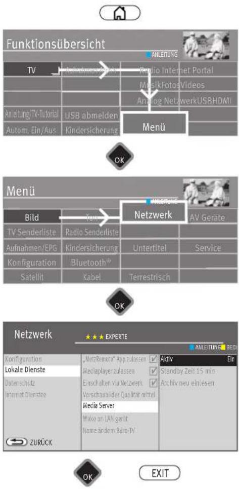 METZ Primus - Netzwerkkonfiguration LAN oder WLAN automatisch einstellen - 1