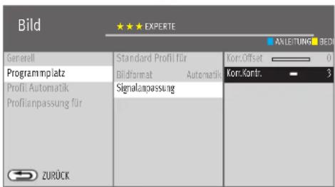 METZ Primus - Hinweis Die Auswahl der Parameter ist abhängig vom vorhandenen Eingangssignal. - 5