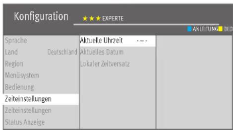 METZ Primus - Uhrzeit und Datum manuell einstellen - 1
