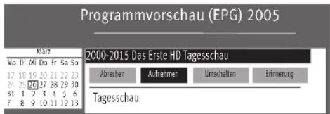 METZ Primus - Sendung als Aufnahmenserie für die Aufnahme programmieren - 1