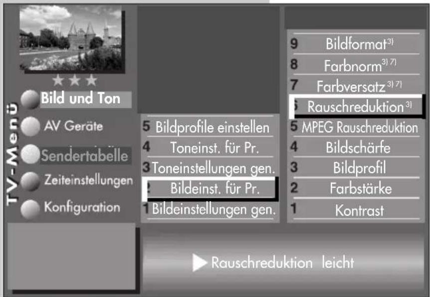 METZ Linea LED 100 - Rauschreduktion einstellen - 1