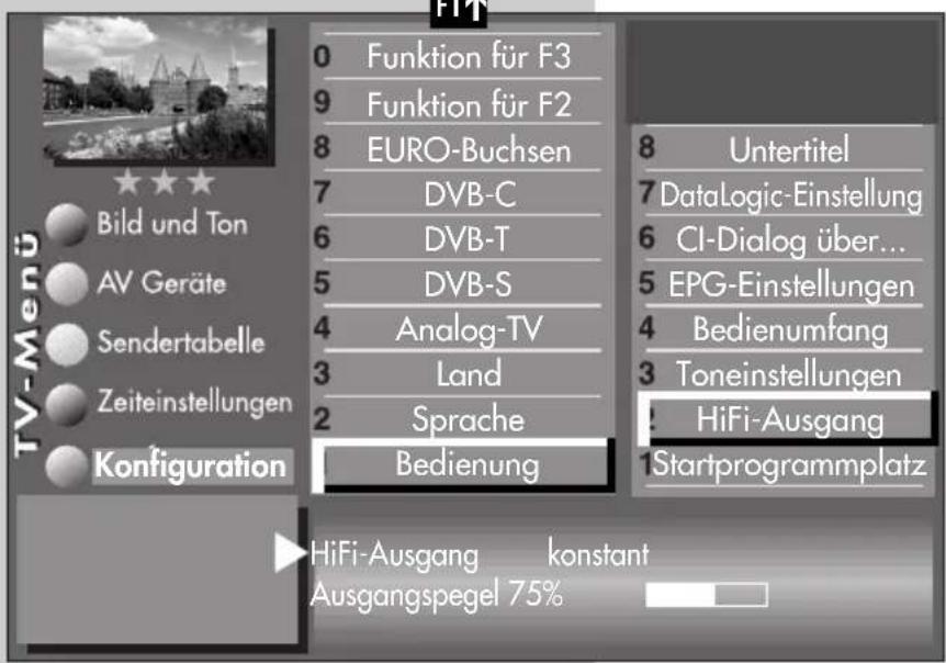 METZ Linea FHDTV 100 - Menü aufrufen - 6