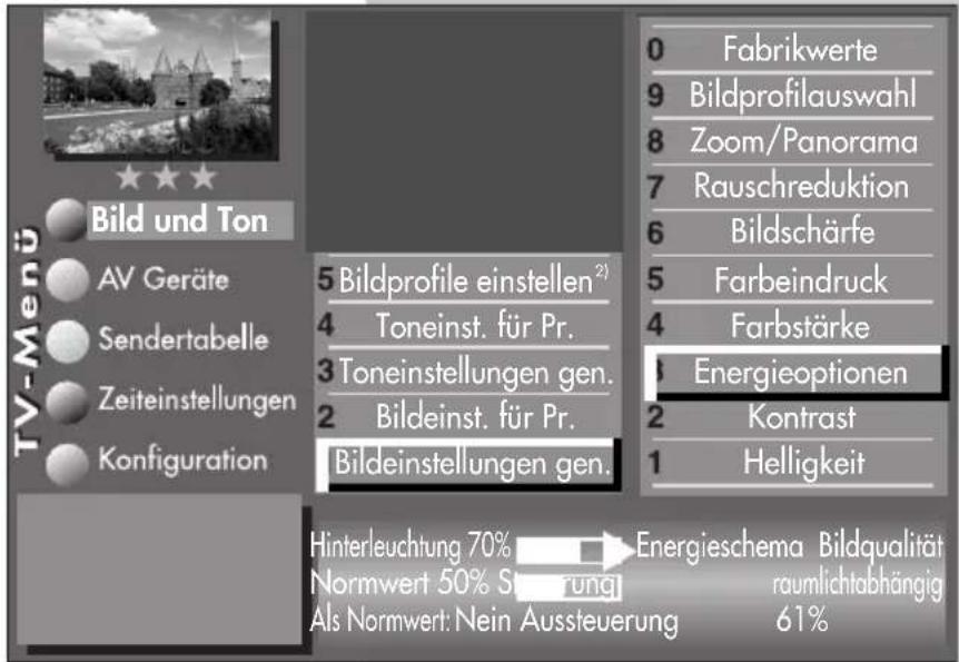 METZ Linea FHDTV 100 - Menü aufrufen - 2