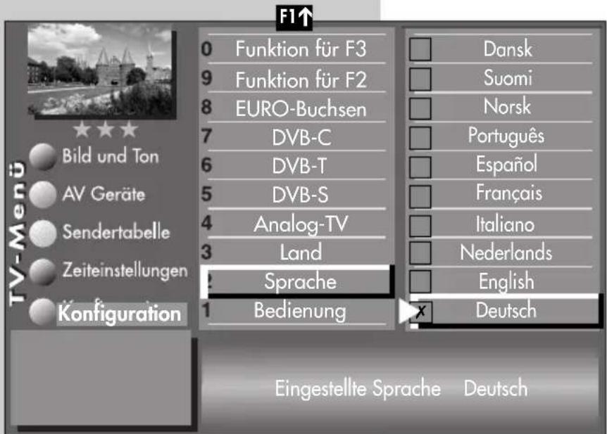 METZ Linea FHDTV 100 - Land einstellen - 1