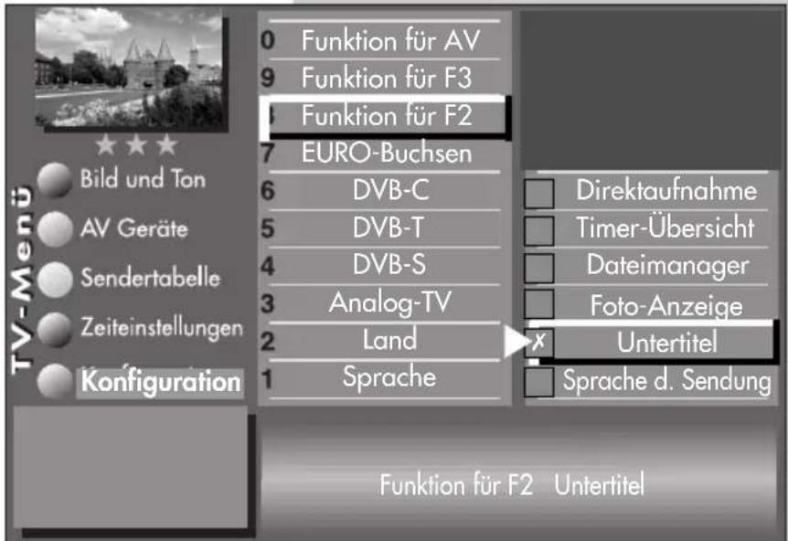 METZ Linea FHDTV 100 - Menü aufrufen - 8