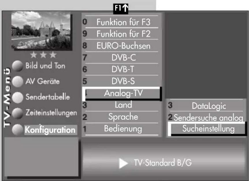 METZ Linea FHDTV 100 - TV-Standard einstellen - 1