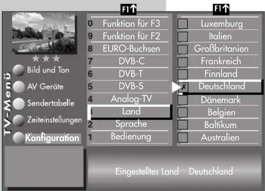 METZ Linea FHDTV 100 - Sprache/Land einstellen - 1