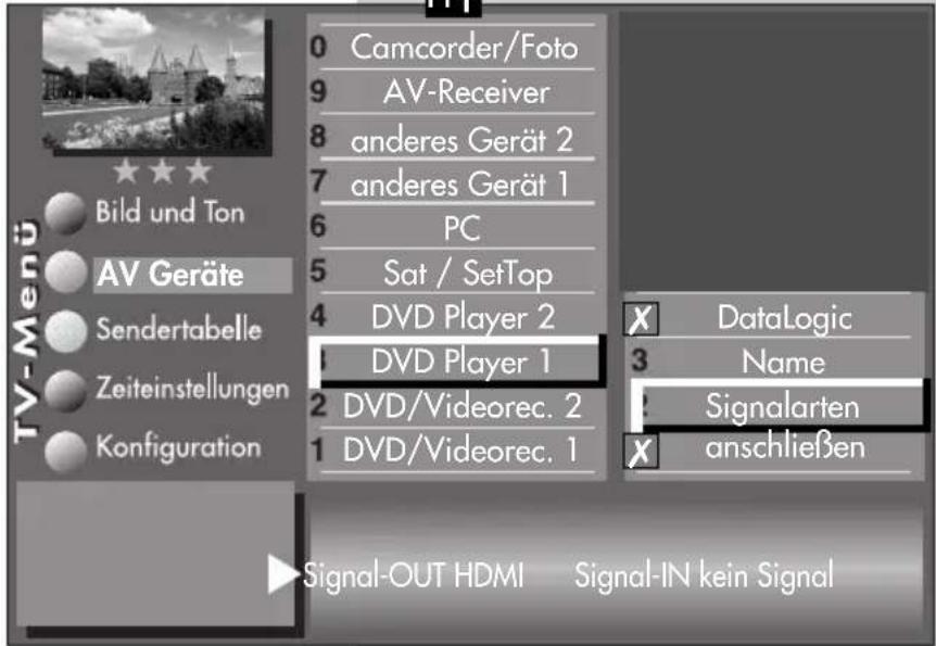 METZ Linea FHDTV 100 - Menü aufrufen - 6