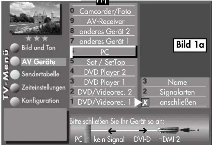 METZ Linea FHDTV 100 - Menü aufrufen - 4