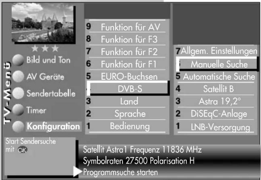 METZ Clarus - Manuelle Suche durchführen - 1