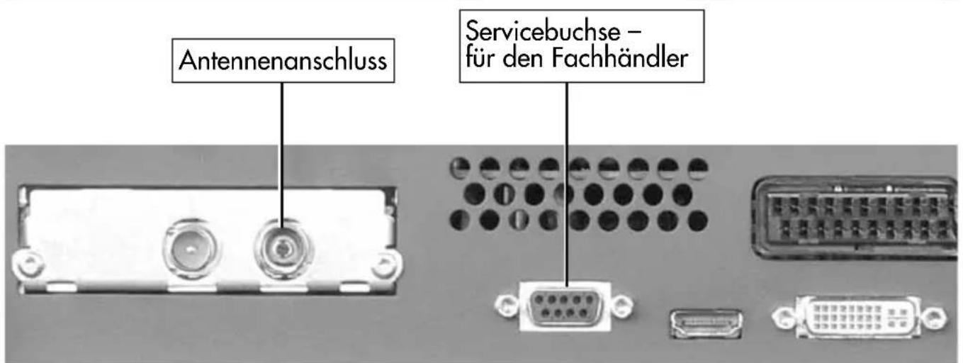 METZ Clarus - Anschlussmöglichkeiten an der Rückseite Sicht von unten - 1