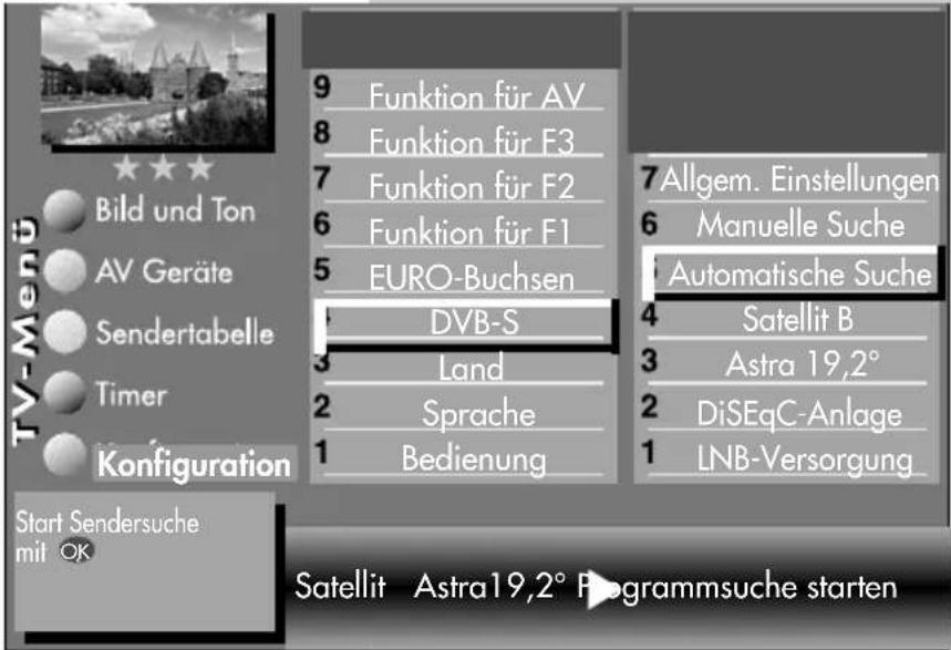 METZ Clarus - Automatische Suche durchführen - 1