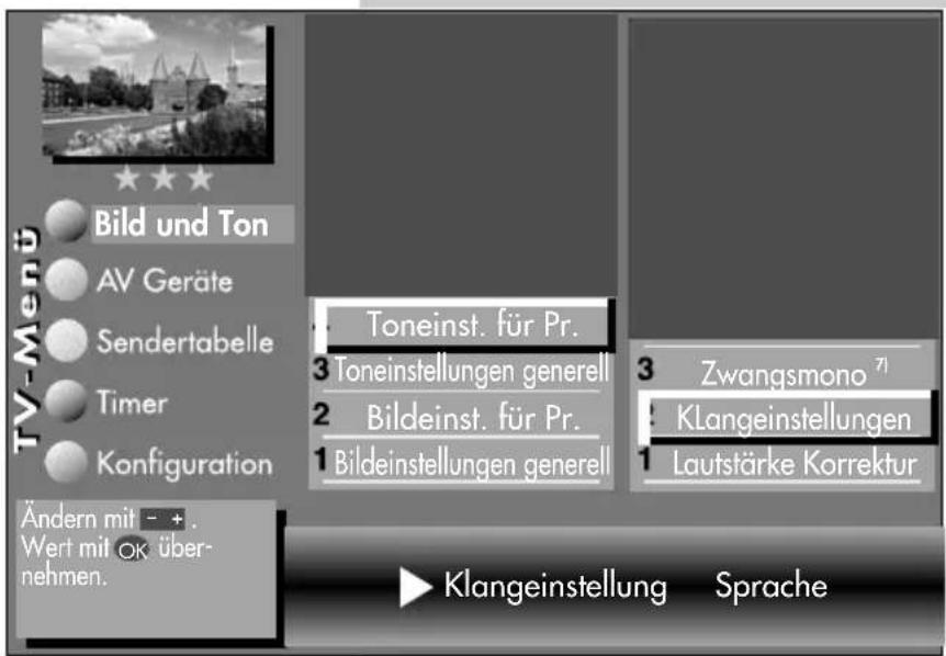 METZ Clarus - Klangeinstellung einstellen: - 6