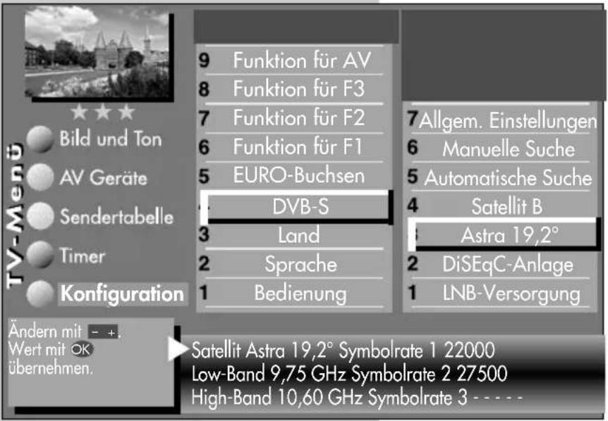 METZ Clarus - Satellit einstellen - 1