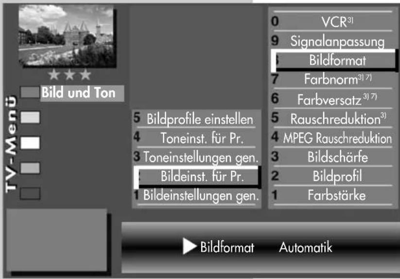 METZ Chorus - Bildformat einstellen: - 1