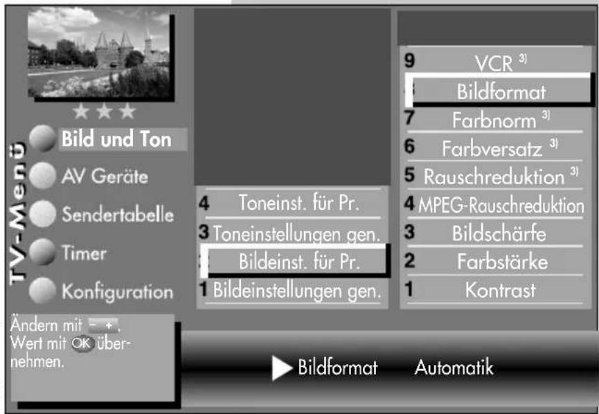 METZ Carat 32-70 - Menü aufrufen - 6