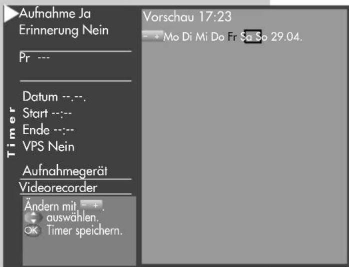 METZ Carat 32-70 - Sendung über Timer aufnehmen - 1