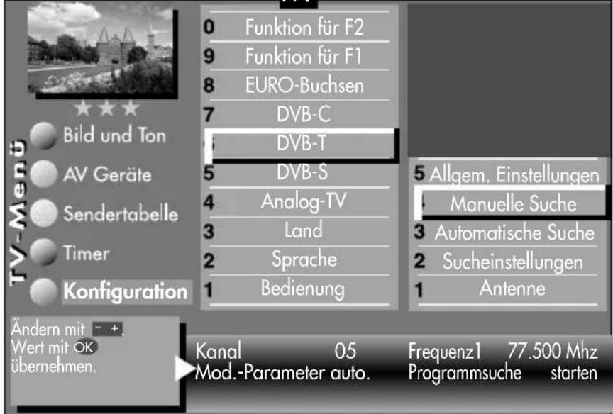 METZ Carat 32-70 - Menü aufrufen - 5