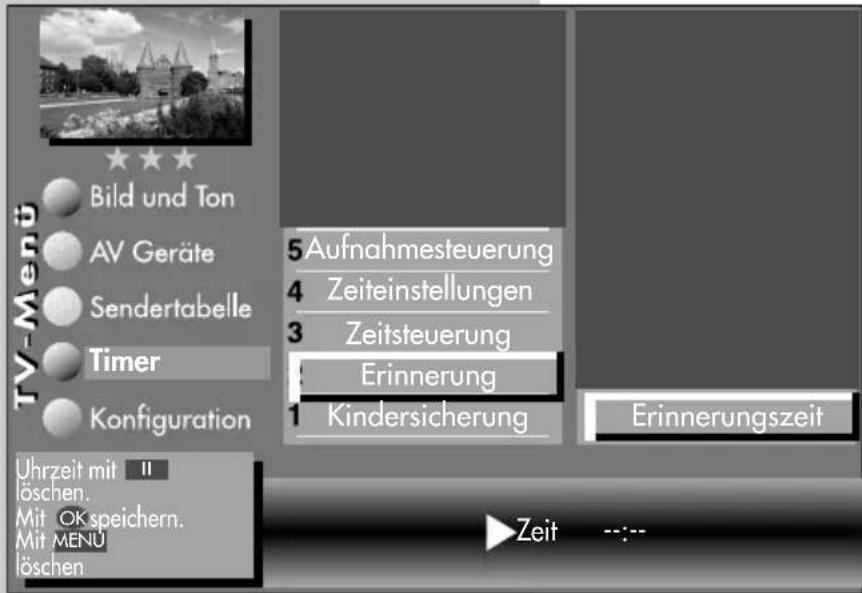 METZ Carat 32-70 - Erinnerungszeit einstellen - 1