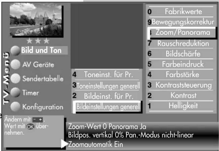 METZ Carat 32-70 - Menü aufrufen - 6