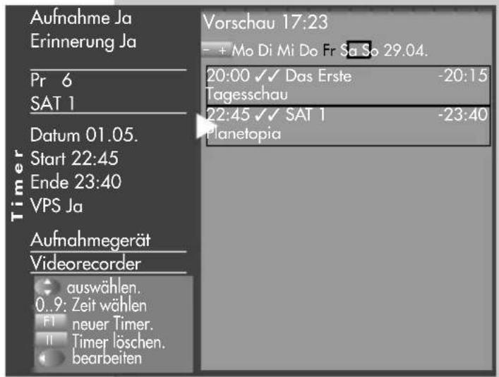 METZ Carat 32-70 - Timer löschen: - 2